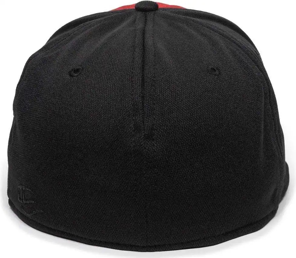 Oc Sports Tgs1930x Proflex Bamboo Charcoal Flat Visor Cap - Red Black