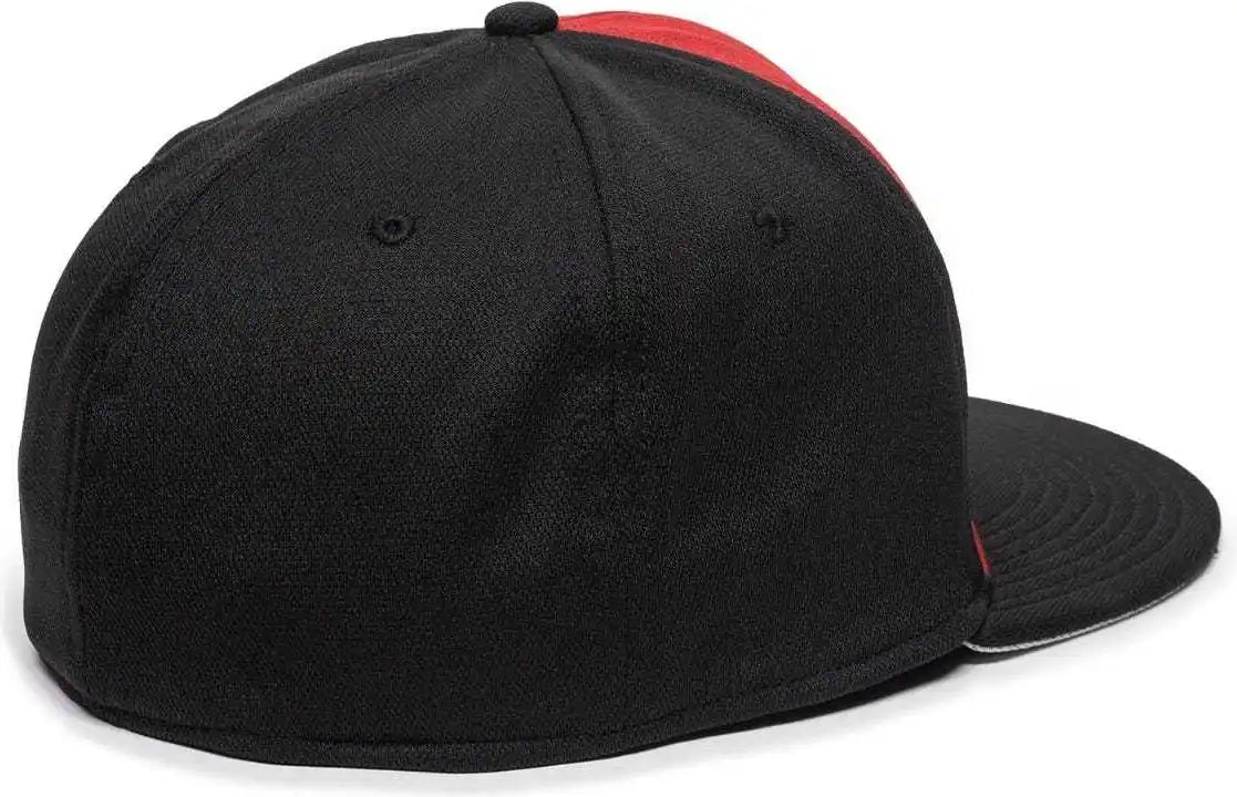 Oc Sports Tgs1930x Proflex Bamboo Charcoal Flat Visor Cap - Red Black