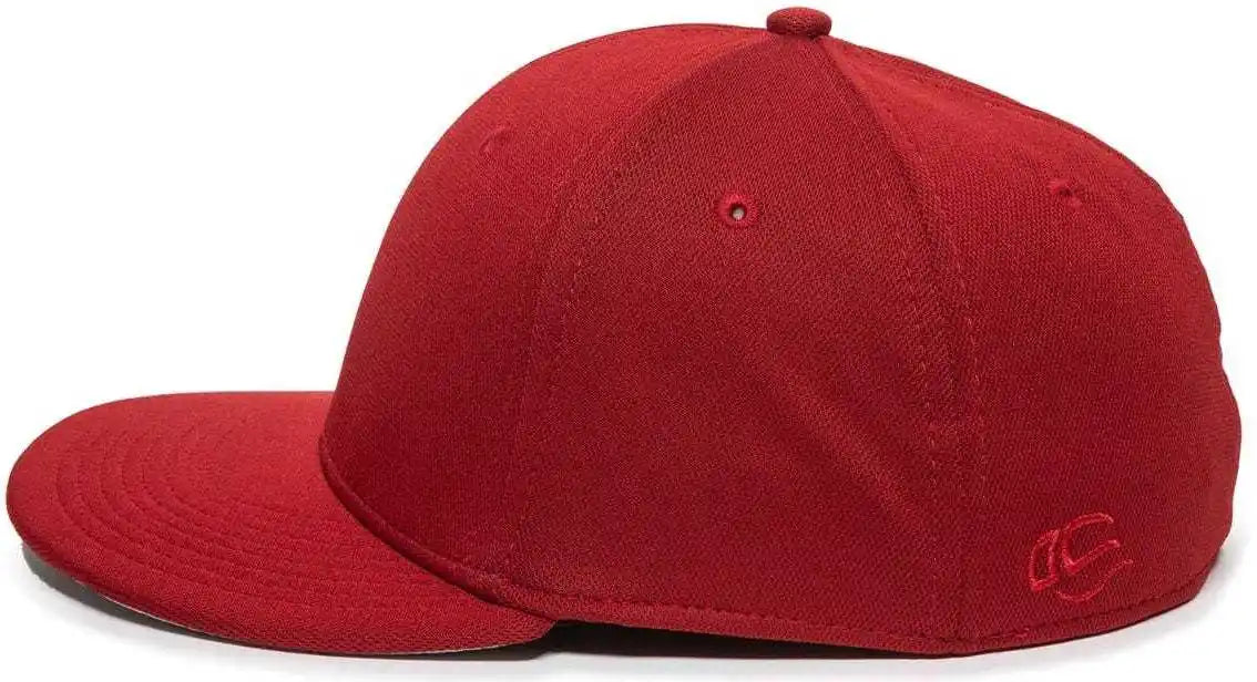 Oc Sports Tgs1930x Proflex Bamboo Charcoal Flat Visor Cap - Red