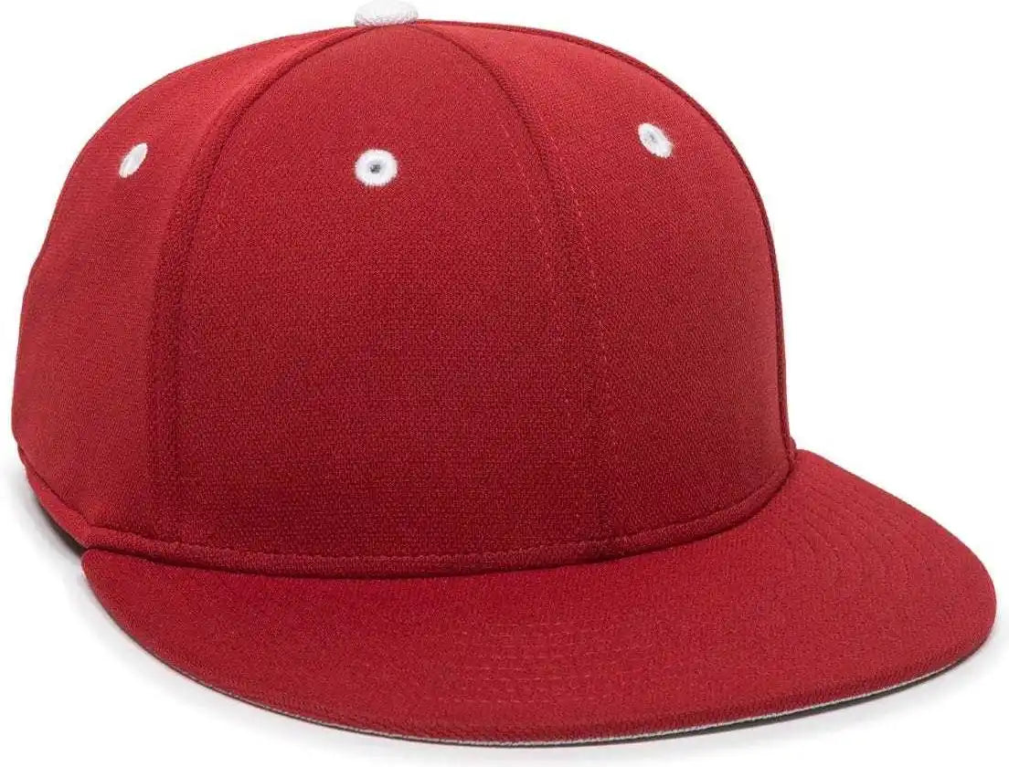 Oc Sports Tgs1930x Proflex Bamboo Charcoal Flat Visor Cap - Red White - 6 3/8’’ - 3/4’’