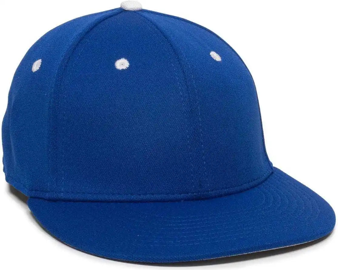 Oc Sports Tgs1930x Proflex Bamboo Charcoal Flat Visor Cap - Royal White - 6 3/8’’ - 3/4’’