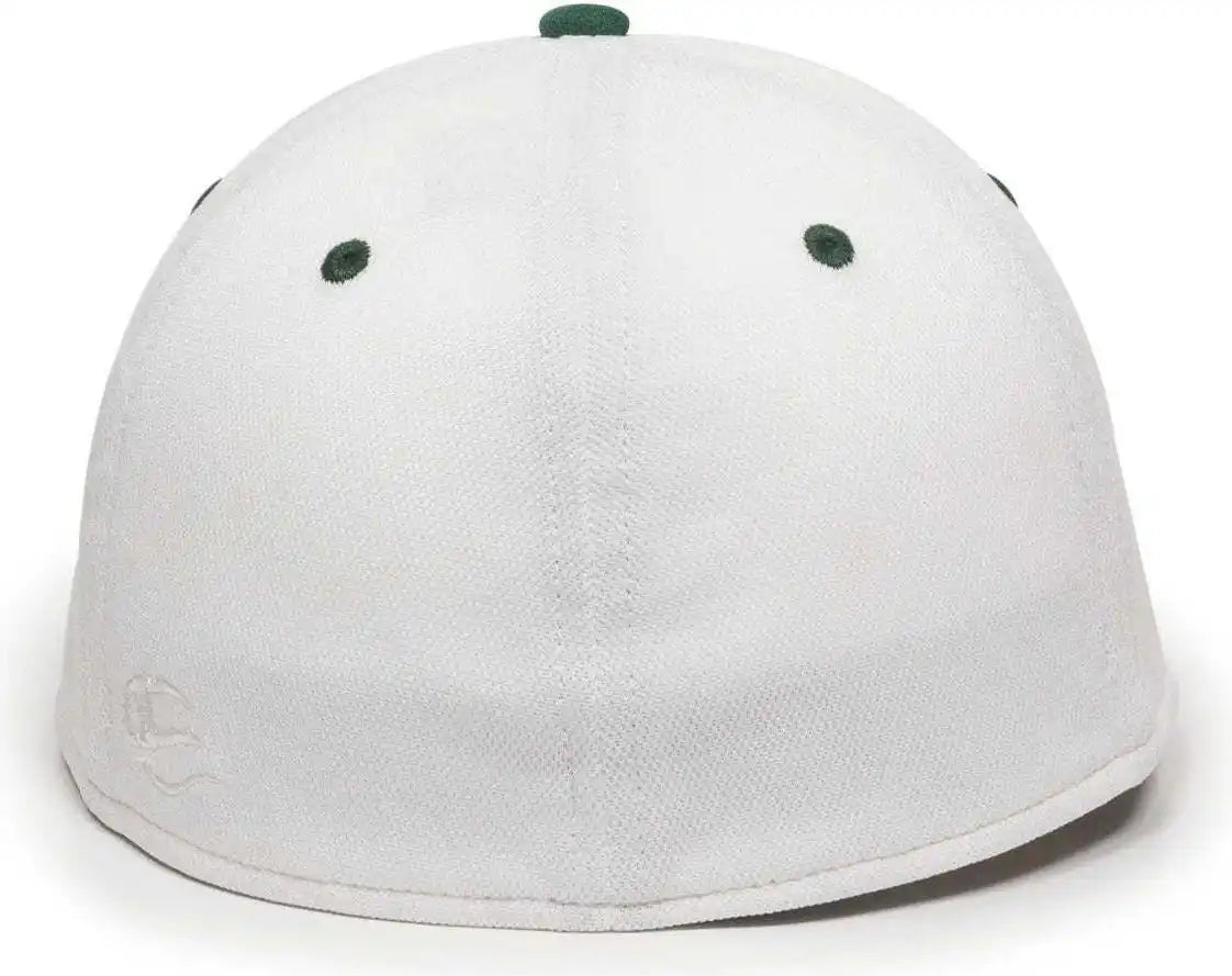 Oc Sports Tgs1930x Proflex Bamboo Charcoal Flat Visor Cap - Wh Dark Gn - White Forest / 6 3/8’’ - 3/4’’