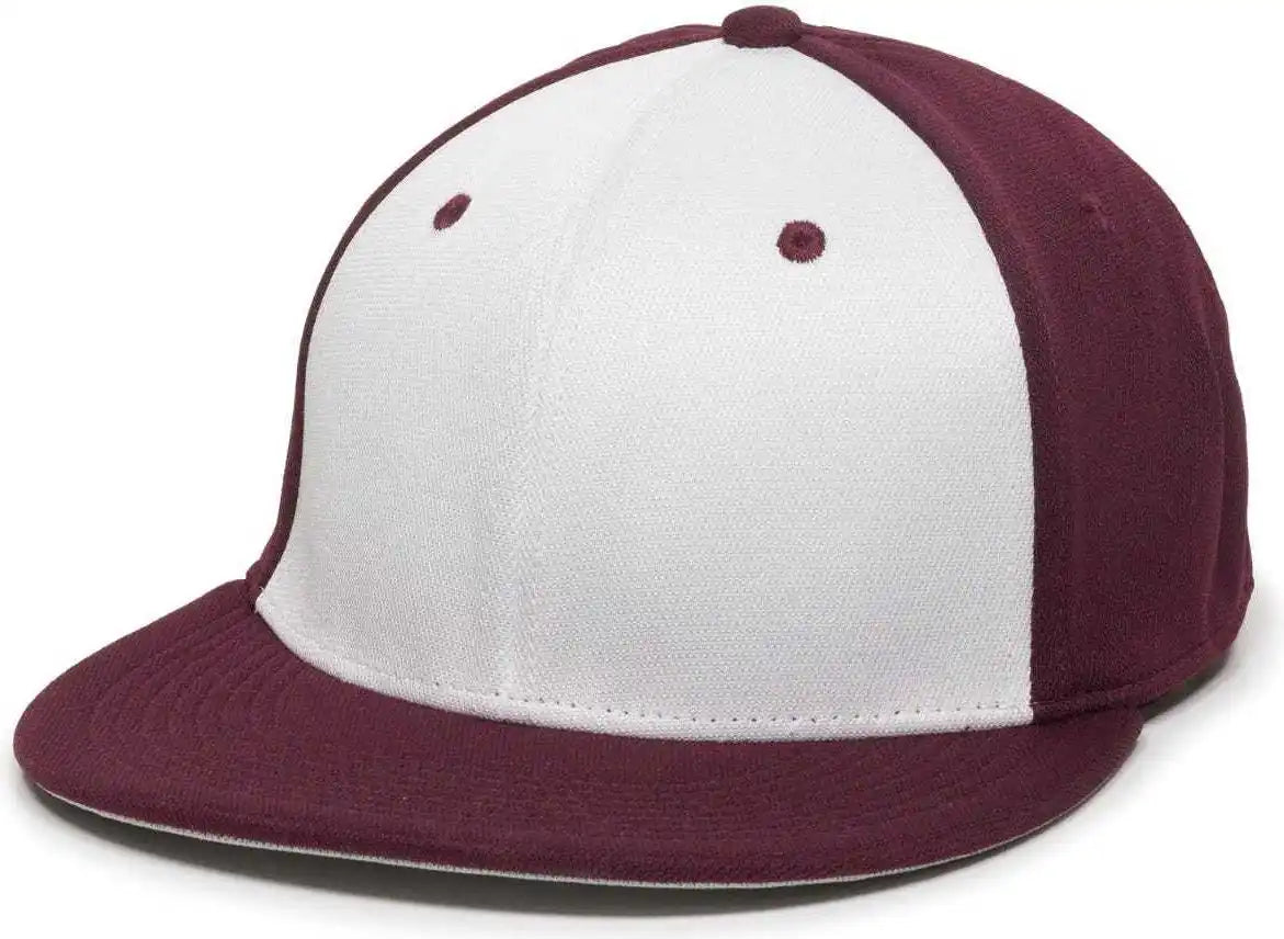 Oc Sports Tgs1930x Proflex Bamboo Charcoal Flat Visor Cap - Wh Maroon