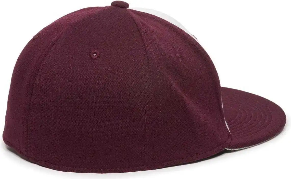 Oc Sports Tgs1930x Proflex Bamboo Charcoal Flat Visor Cap - Wh Maroon