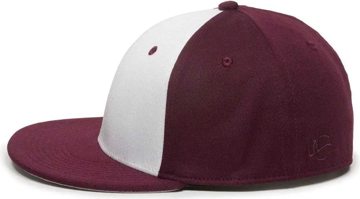 Oc Sports Tgs1930x Proflex Bamboo Charcoal Flat Visor Cap - Wh Maroon
