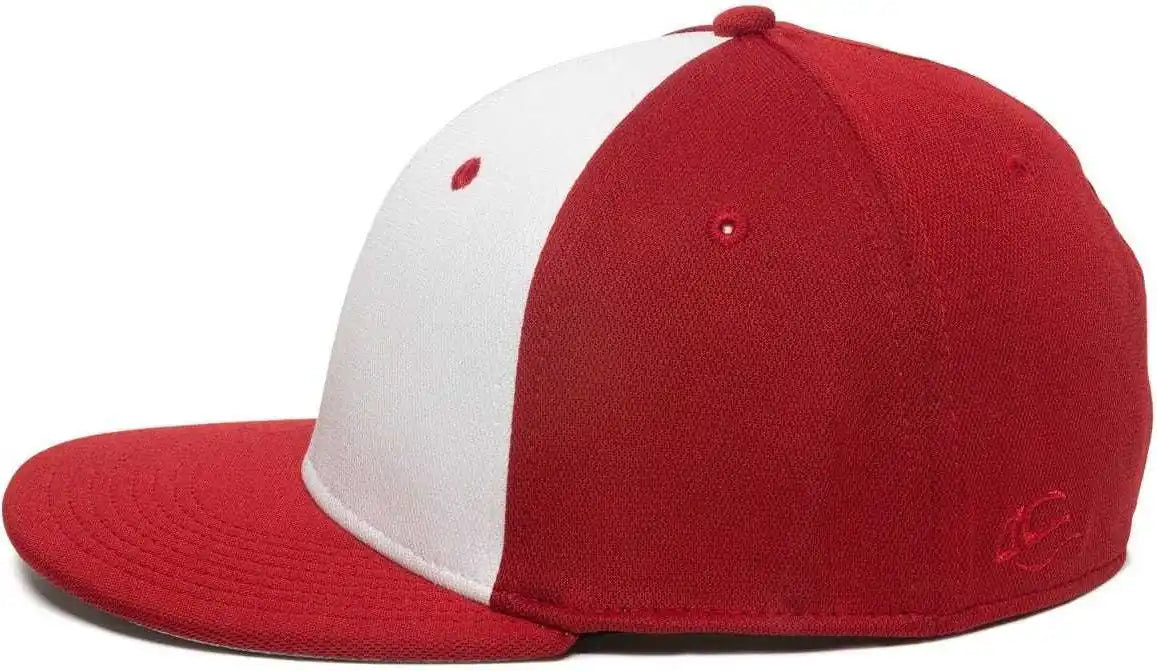 Oc Sports Tgs1930x Proflex Bamboo Charcoal Flat Visor Cap - Wh Red