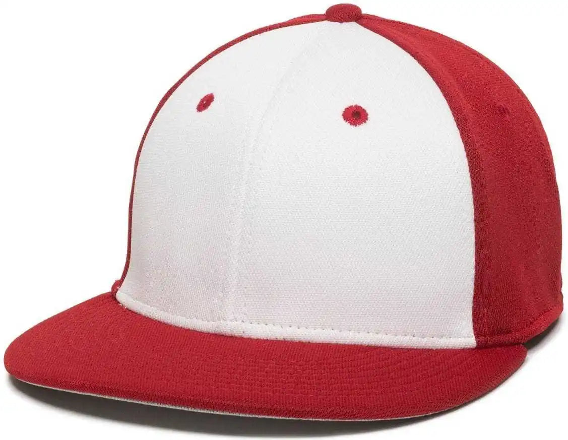 Oc Sports Tgs1930x Proflex Bamboo Charcoal Flat Visor Cap - Wh Red