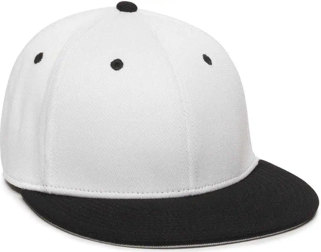 Oc Sports Tgs1930x Proflex Bamboo Charcoal Flat Visor Cap - White Bk - Black / 6 3/8’’ - 3/4’’