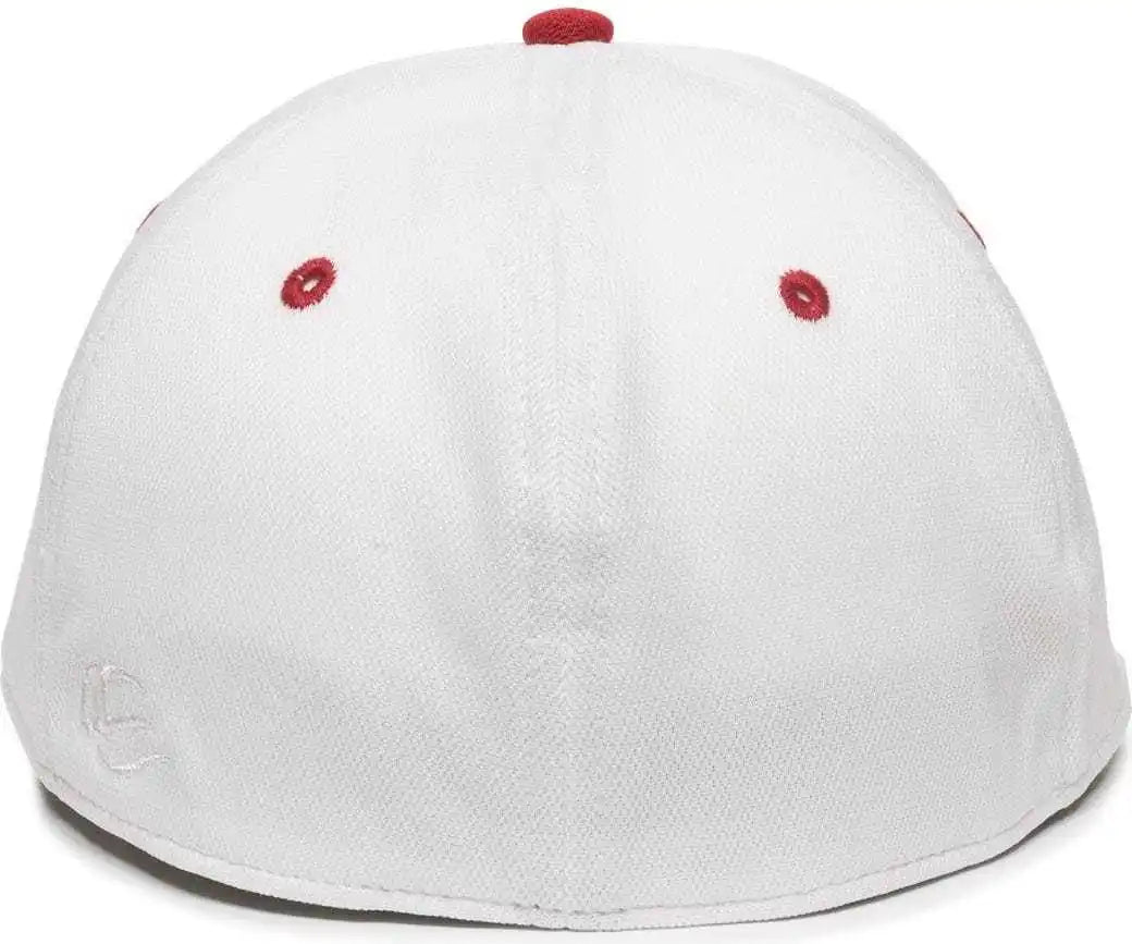 Oc Sports Tgs1930x Proflex Bamboo Charcoal Flat Visor Cap - White Red