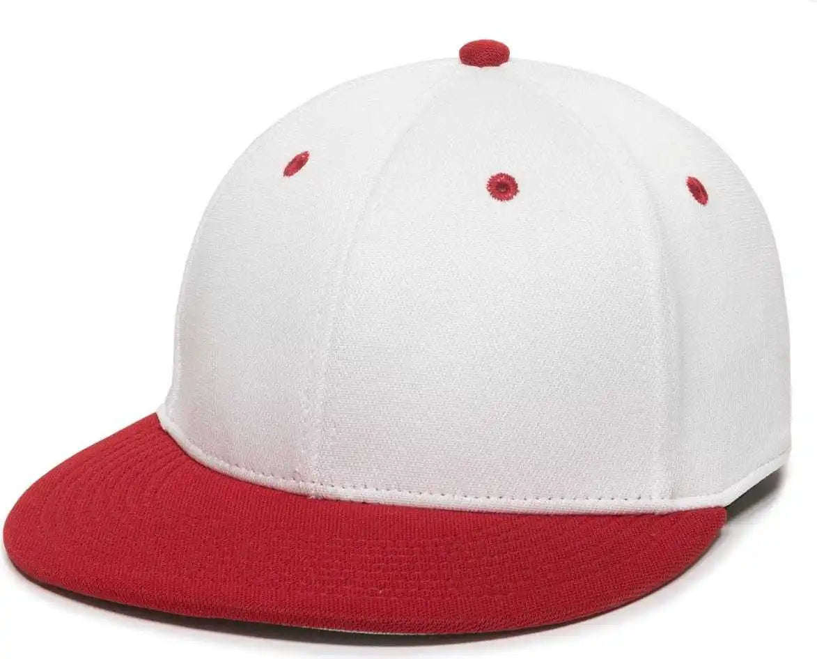 Oc Sports Tgs1930x Proflex Bamboo Charcoal Flat Visor Cap - White Red
