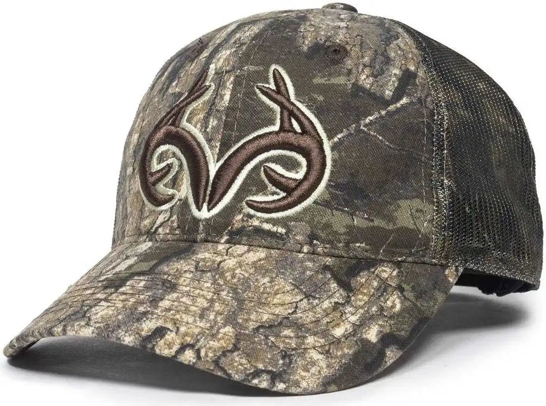 Oc Sports Trt85a Heavy Washed Camo Mesh Back Cap - Realtree Timber - 6 7/8’’ - 7 1/2’’