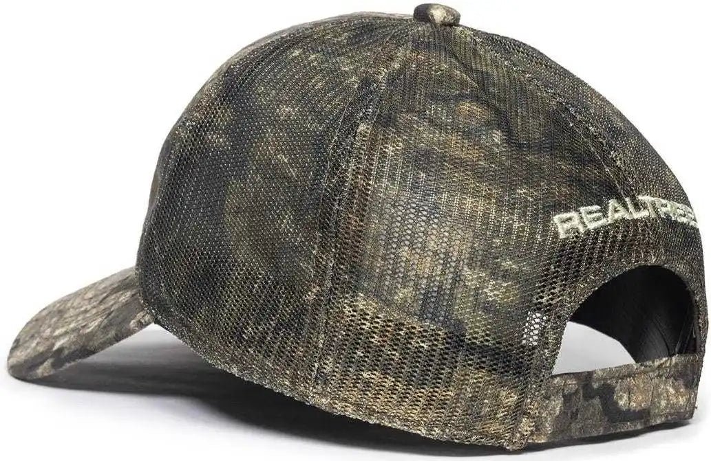 Oc Sports Trt85a Heavy Washed Camo Mesh Back Cap - Realtree Timber - 6 7/8’’ - 7 1/2’’