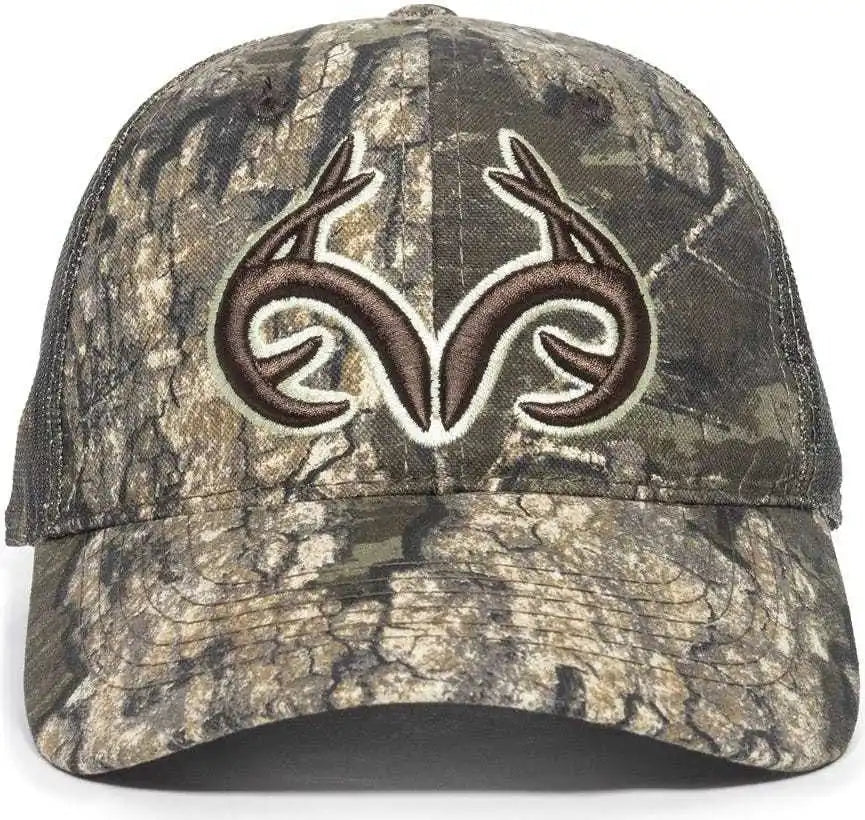 Oc Sports Trt85a Heavy Washed Camo Mesh Back Cap - Realtree Timber - 6 7/8’’ - 7 1/2’’