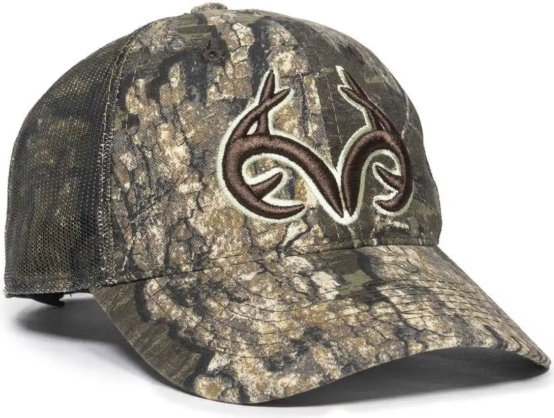 Oc Sports Trt85a Heavy Washed Camo Mesh Back Cap - Realtree Timber - 6 7/8’’ - 7 1/2’’