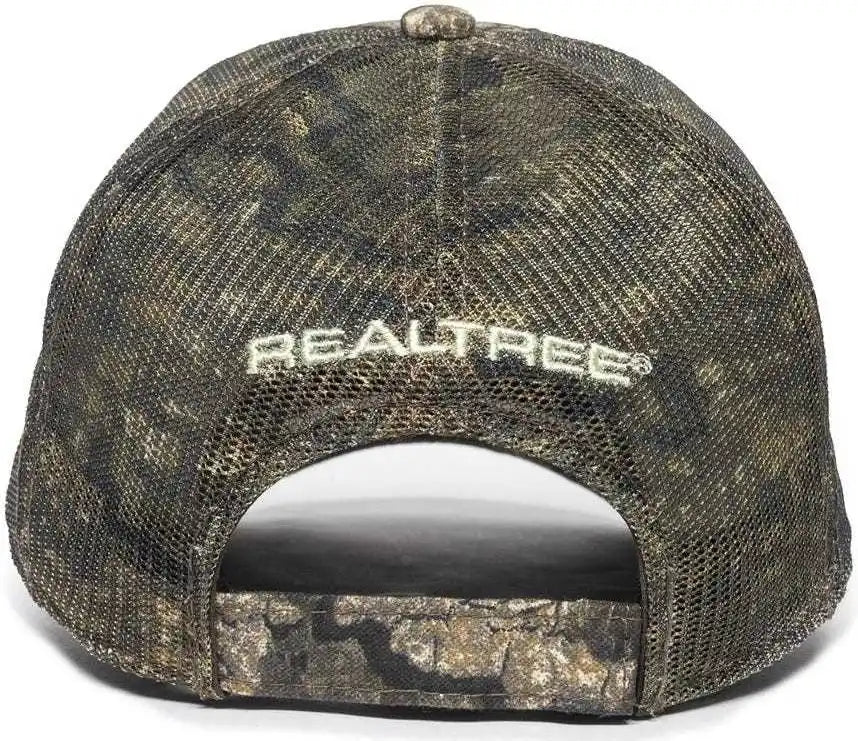 Oc Sports Trt85a Heavy Washed Camo Mesh Back Cap - Realtree Timber - 6 7/8’’ - 7 1/2’’