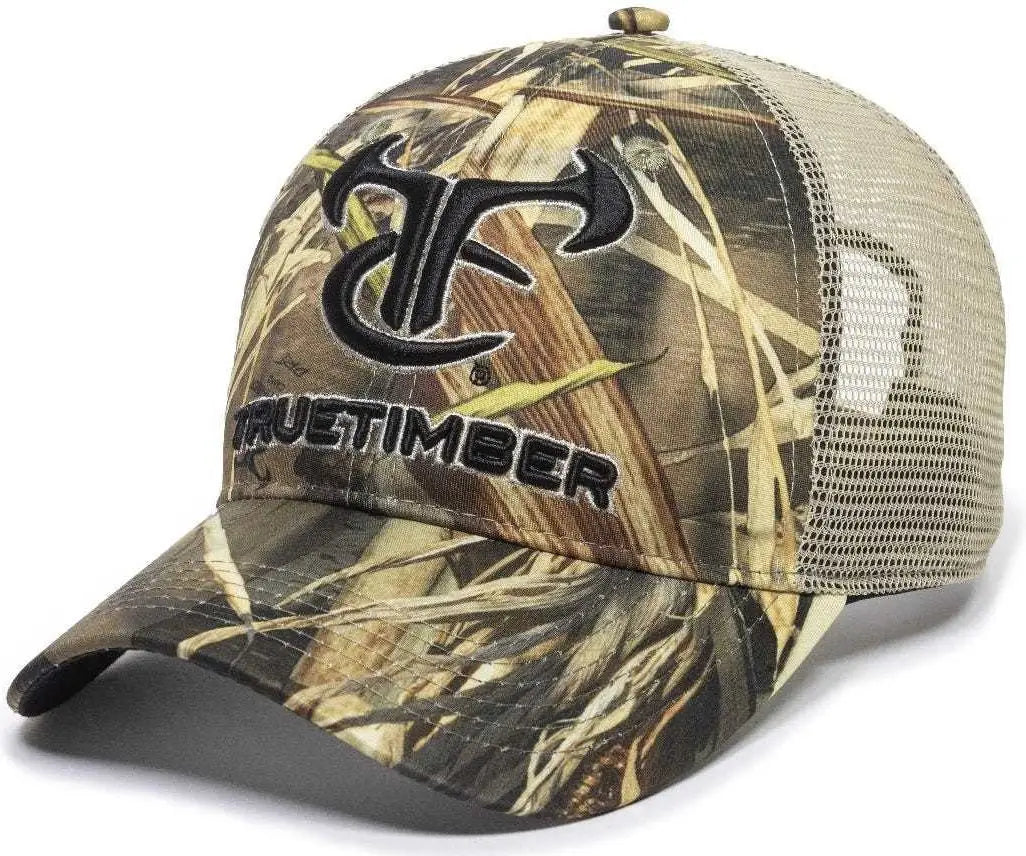 Oc Sports Tru01a Truetimber Mesh Back Cap - Drt Khaki - 6 7/8’’ - 7 1/2’’