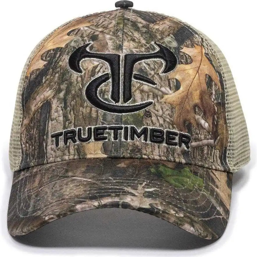 Oc Sports Tru01a Truetimber Mesh Back Cap - Kanati Khaki - 6 7/8’’ - 7 1/2’’