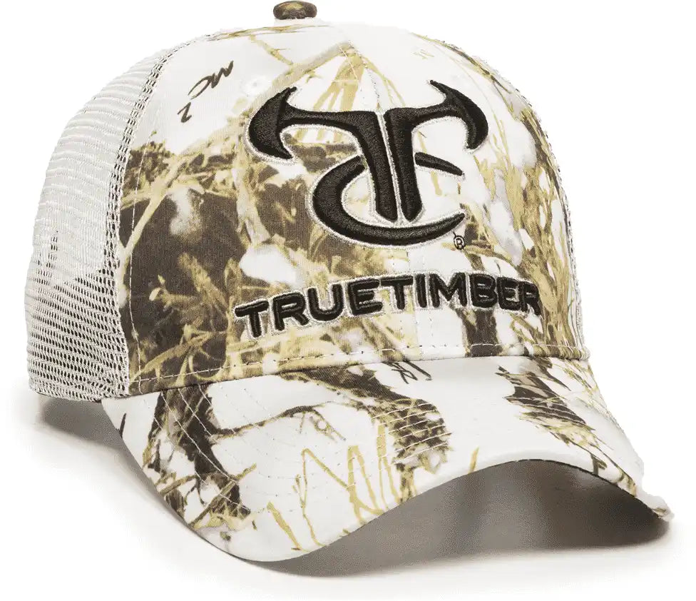 Oc Sports Tru01a Truetimber Mesh Back Cap - Mc2 Snow White - 6 7/8’’ - 7 1/2’’
