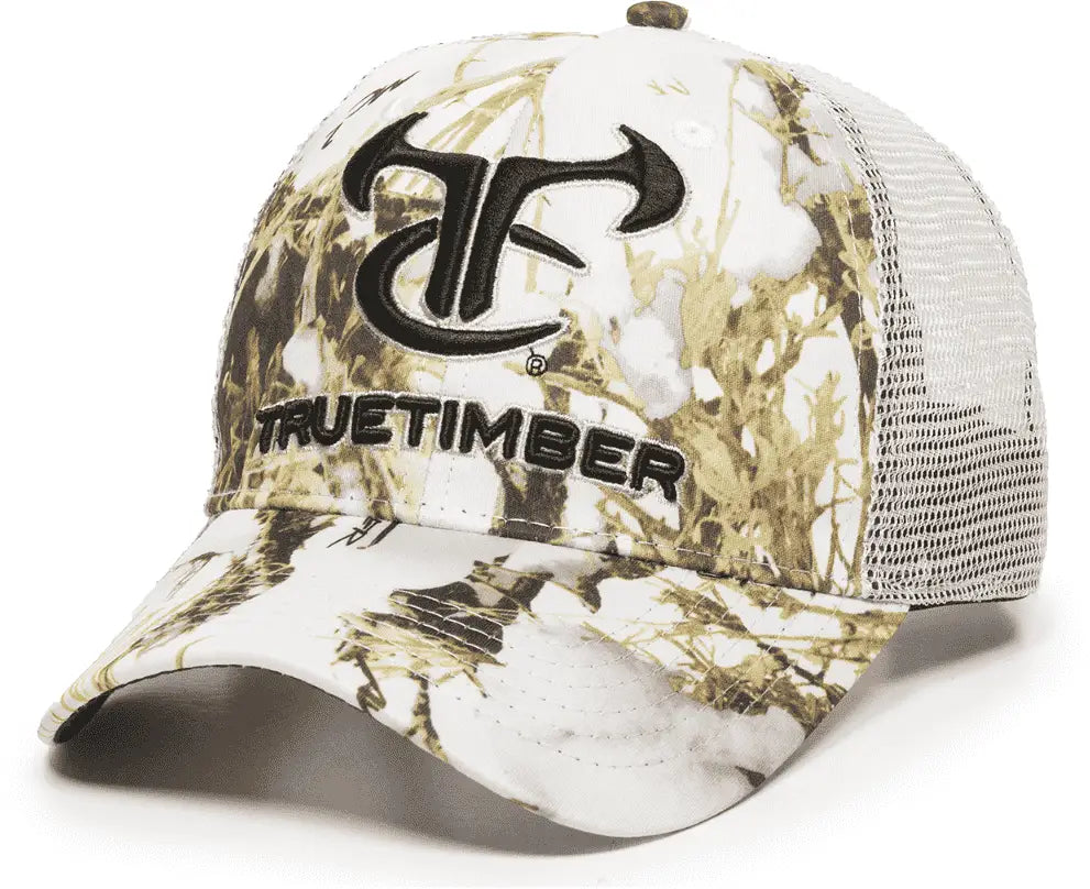 Oc Sports Tru01a Truetimber Mesh Back Cap - Mc2 Snow White - 6 7/8’’ - 7 1/2’’