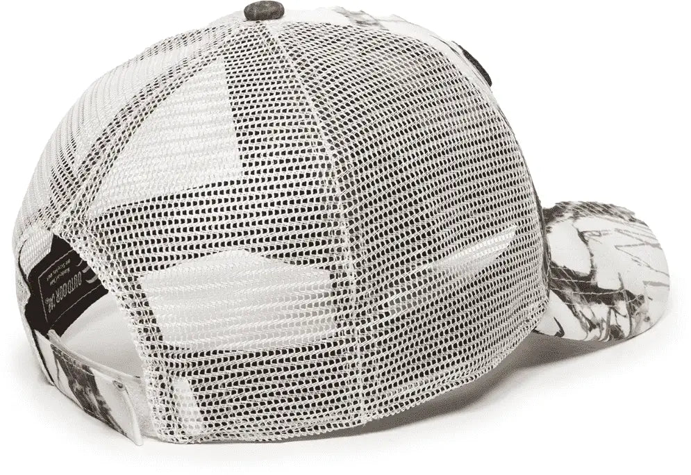 Oc Sports Tru01a Truetimber Mesh Back Cap - Mc2 Snow White - 6 7/8’’ - 7 1/2’’