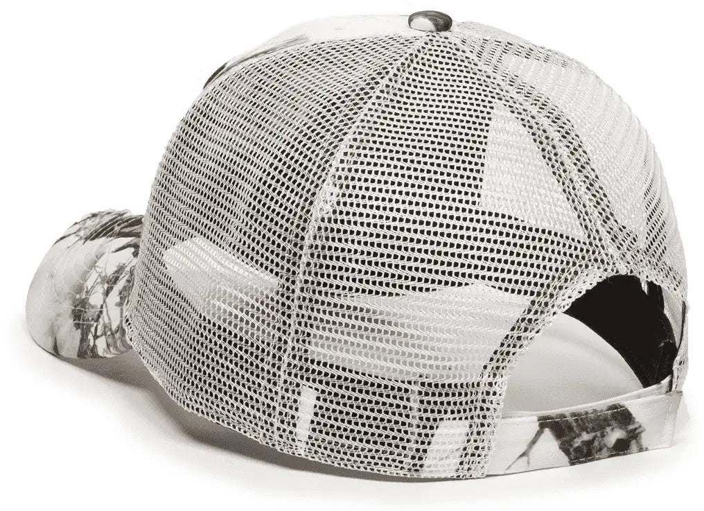 Oc Sports Tru01a Truetimber Mesh Back Cap - Mc2 Snow White - 6 7/8’’ - 7 1/2’’