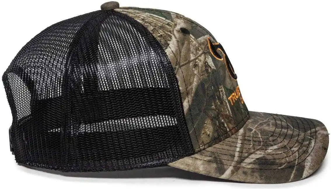 Oc Sports Tru04a Canvas Camo Mesh Back Cap Truetimber Kanati Black / 6 7/8’’ 7 1/2’’