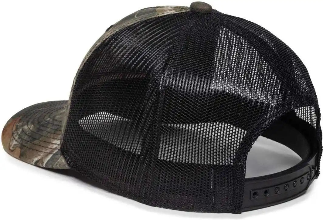 Oc Sports Tru04a Canvas Camo Mesh Back Cap Truetimber Kanati Black / 6 7/8’’ 7 1/2’’
