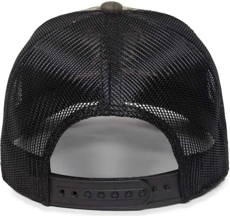 Oc Sports Tru04a Canvas Camo Mesh Back Cap Truetimber Kanati Black / 6 7/8’’ 7 1/2’’