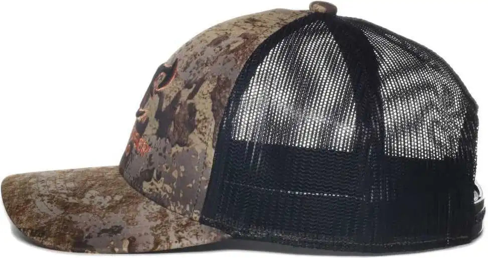Oc Sports Tru04a Canvas Camo Mesh Back Cap Truetimber Prairie Black / Osfm