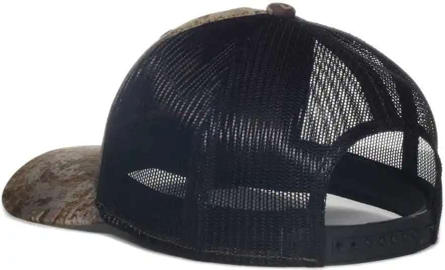 Oc Sports Tru04a Canvas Camo Mesh Back Cap Truetimber Prairie Black / Osfm