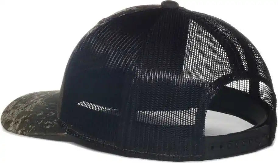 Oc Sports Tru04a Canvas Camo Mesh Back Cap Truetimber Strata Black / Osfm