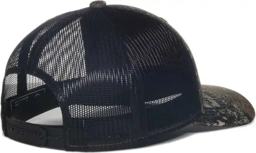 Oc Sports Tru04a Canvas Camo Mesh Back Cap Truetimber Strata Black / Osfm