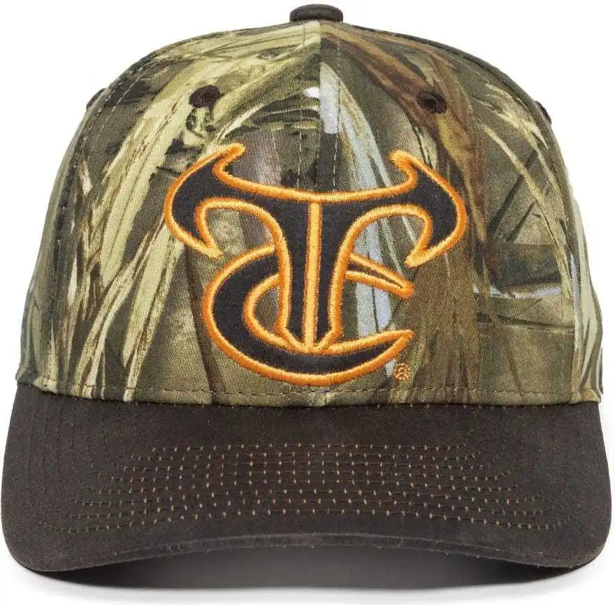 Oc Sports Tru05a Canvas Camo Solid Back Cap - Truetimber Drt Dark Brown - 6 7/8’’ - 7 1/2’’