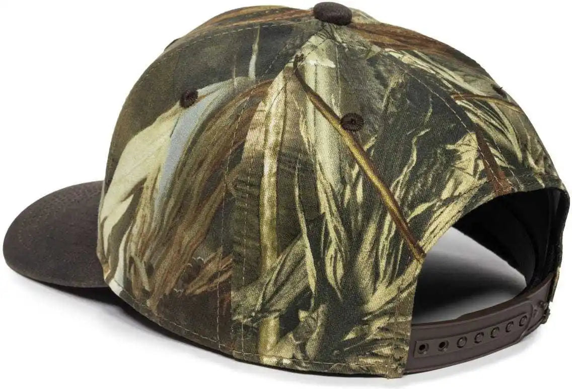 Oc Sports Tru05a Canvas Camo Solid Back Cap - Truetimber Drt Dark Brown - 6 7/8’’ - 7 1/2’’
