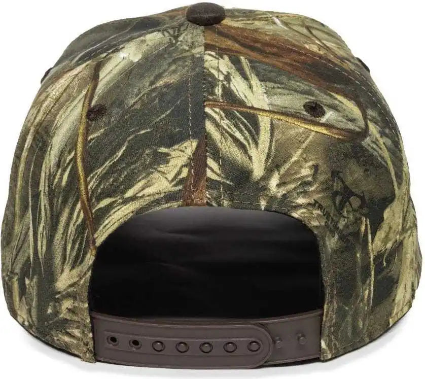 Oc Sports Tru05a Canvas Camo Solid Back Cap - Truetimber Drt Dark Brown - 6 7/8’’ - 7 1/2’’