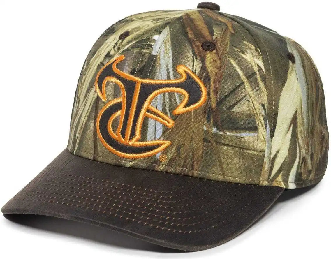 Oc Sports Tru05a Canvas Camo Solid Back Cap - Truetimber Drt Dark Brown - 6 7/8’’ - 7 1/2’’