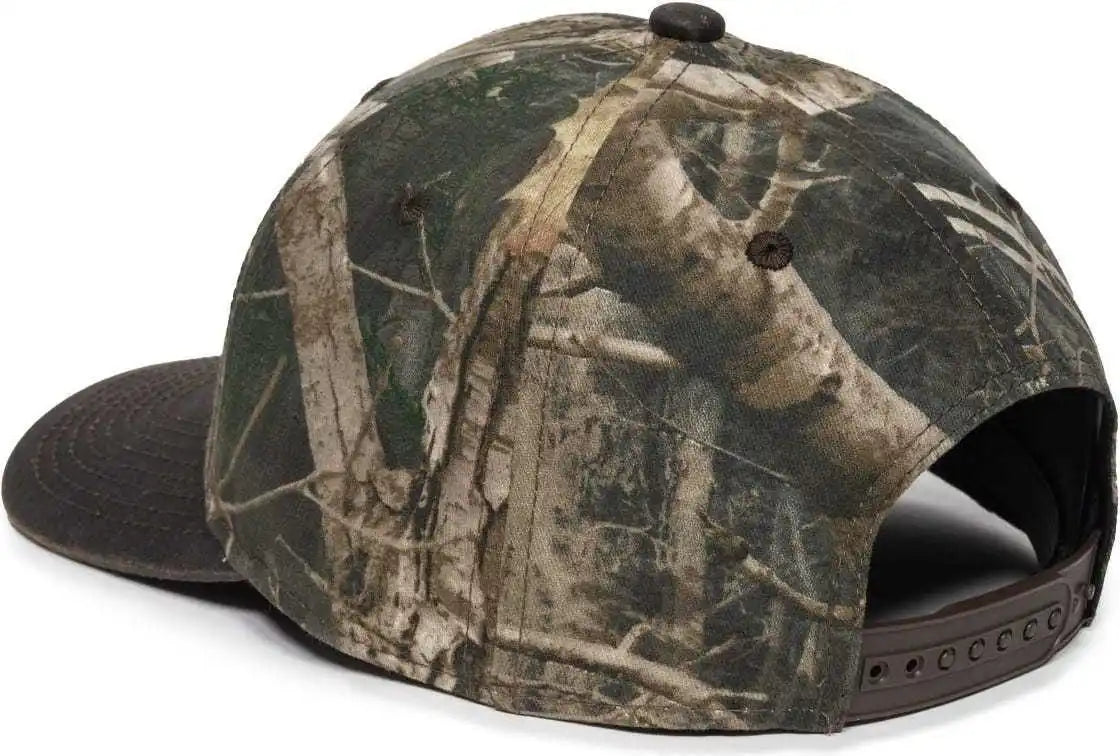 Oc Sports Tru05a Canvas Camo Solid Back Cap Truetimber Kanati Dark Brown / 6 7/8’’ 7 1/2’’