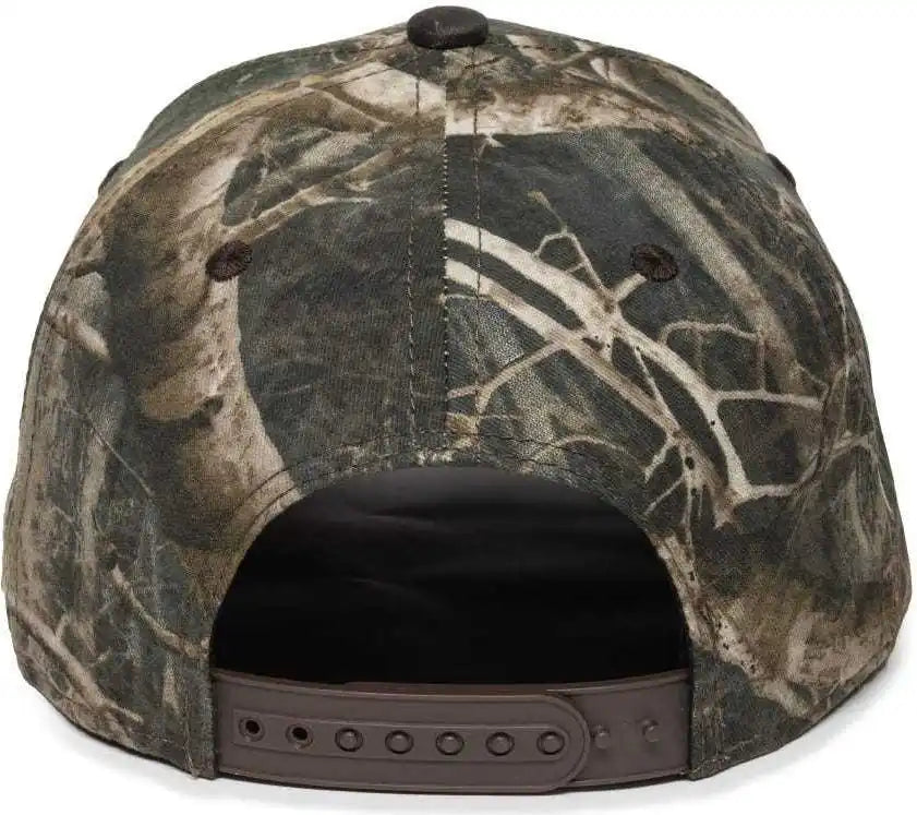 Oc Sports Tru05a Canvas Camo Solid Back Cap Truetimber Kanati Dark Brown / 6 7/8’’ 7 1/2’’