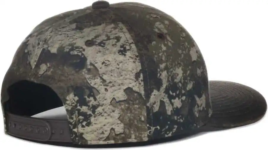 Oc Sports Tru05a Canvas Camo Solid Back Cap Truetimber Strata Dark Brown / Osfm