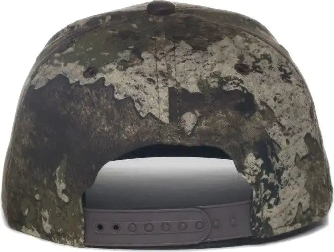 Oc Sports Tru05a Canvas Camo Solid Back Cap Truetimber Strata Dark Brown / Osfm