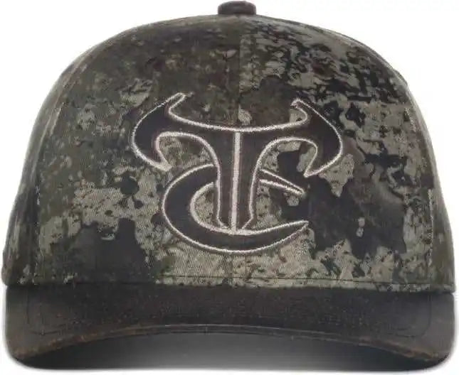 Oc Sports Tru05a Canvas Camo Solid Back Cap Truetimber Strata Dark Brown / Osfm