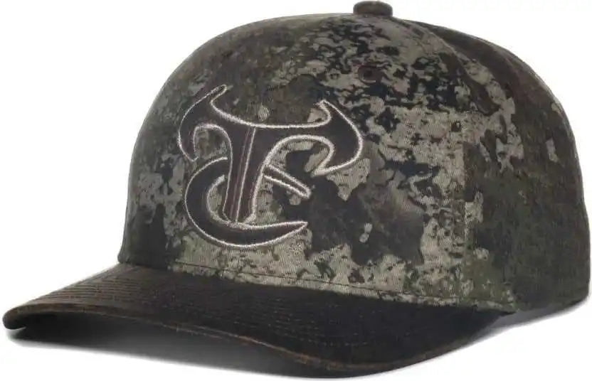 Oc Sports Tru05a Canvas Camo Solid Back Cap Truetimber Strata Dark Brown / Osfm