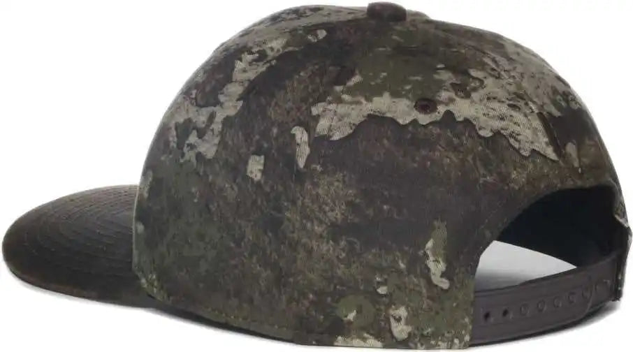 Oc Sports Tru05a Canvas Camo Solid Back Cap Truetimber Strata Dark Brown / Osfm