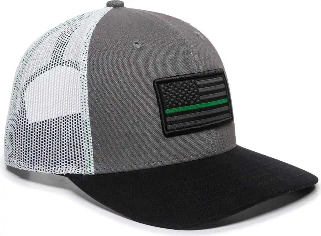 Oc Sports Usa-150 Heavy Brushed Canvas Cap - Military - Multi-colored / 6 7/8’’ - 7 1/2’’