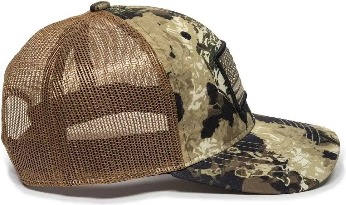 Oc Sports Usa 170 Polyester Camo Mesh Back Cap Veil Whitetail Brown / 6 7/8’’ 7 1/2’’