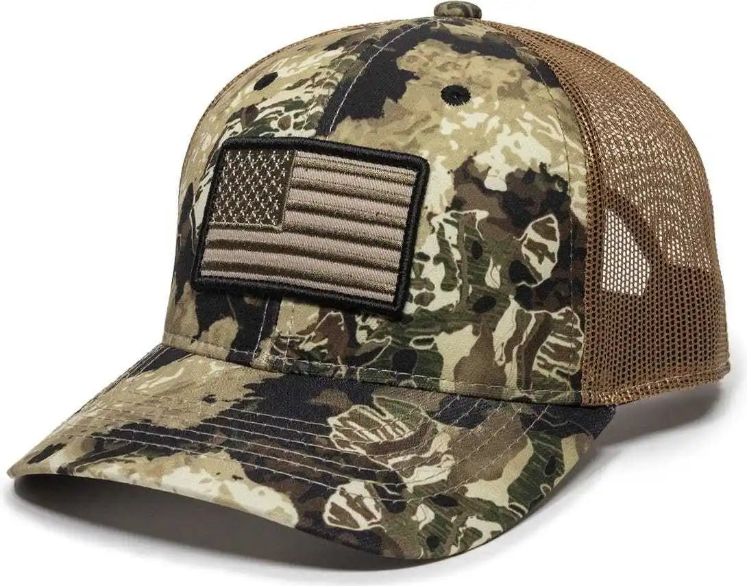 Oc Sports Usa 170 Polyester Camo Mesh Back Cap Veil Whitetail Brown / 6 7/8’’ 7 1/2’’