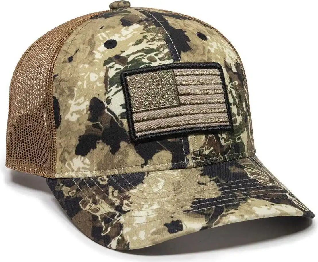 Oc Sports Usa 170 Polyester Camo Mesh Back Cap Veil Whitetail Brown / 6 7/8’’ 7 1/2’’