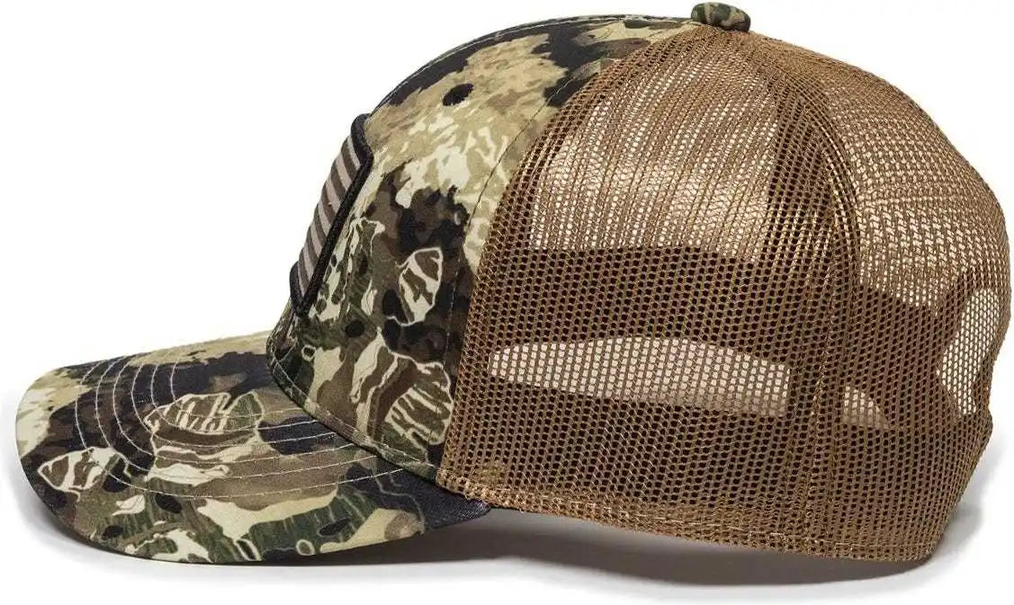 Oc Sports Usa 170 Polyester Camo Mesh Back Cap Veil Whitetail Brown / 6 7/8’’ 7 1/2’’
