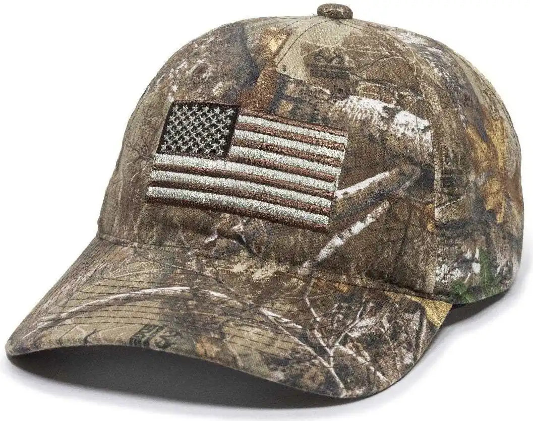 Oc Sports Usa-200 Adjustable Cap - Realtree Edge - 6 7/8’’ - 7 1/2’’