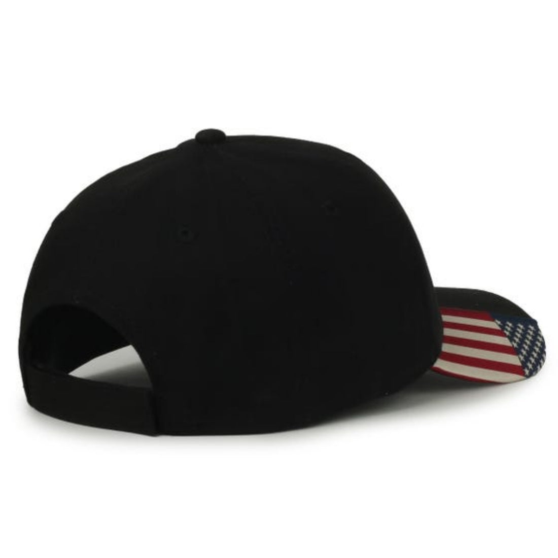 Oc Sports Usa-300 Adjustable American Flag on Bill Cap - Black Usa2 - Osfm